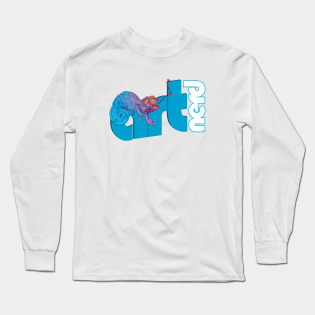 Artnerd chameleon 4 Long Sleeve T-Shirt by Artnerd